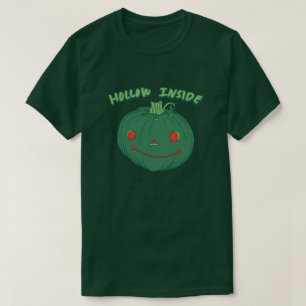 Holle binnenkant - Punny Green Jack-o-lantaarn pom T-shirt
