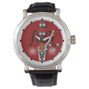 Holle Body Red Guitar Horloge