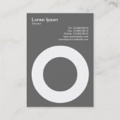 Holle cirkel - Paars Visitekaartje (Achterkant)