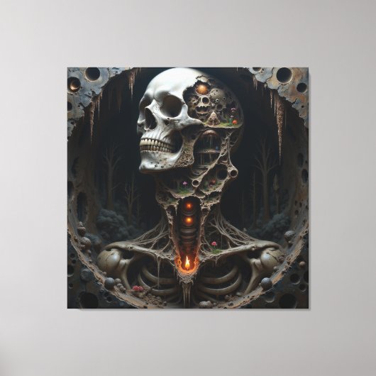 holle diepte canvas afdruk (Voorkant)