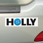 Holle knop bumper sticker (Op auto)