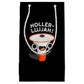 Holler-llujah Funny Loud Hailer Pun Dark BG Klein Cadeauzakje (Voorkant)
