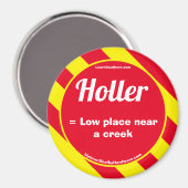 Holler Red/Yellow Magnet (Voorkant / Achterkant)
