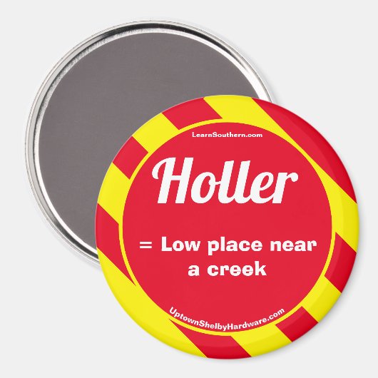 Holler Red/Yellow Magnet (Voorkant / Achterkant)