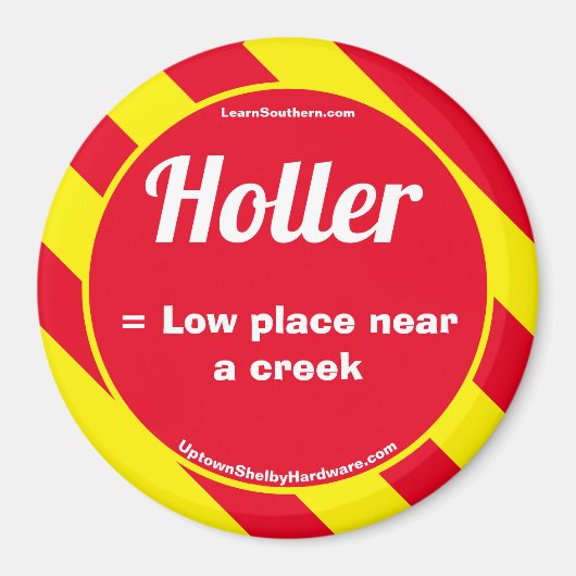 Holler Red/Yellow Magnet (Voorkant)