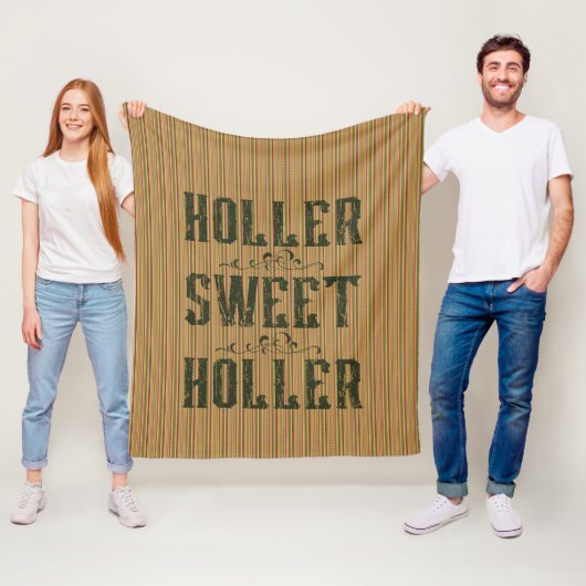 Holler Sweet Holler Rustiek Land Fleece Deken (In situ)