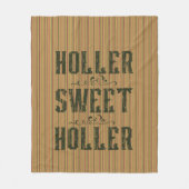 Holler Sweet Holler Rustiek Land Fleece Deken (Voorkant)
