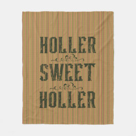 Holler Sweet Holler Rustiek Land Fleece Deken