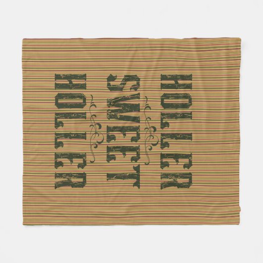 Holler Sweet Holler Rustiek Land Fleece Deken (Voorkant (Horizontaal))