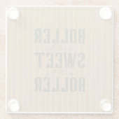 Holler Sweet Holler Rustiek Land Glazen Onderzetter (Achterkant)