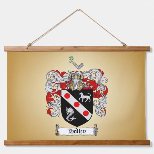 Holley Family Crest Hangend Wandkleed (Voorkant)
