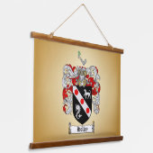 Holley Family Crest Hangend Wandkleed (Gebogen)