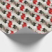 Holleys kerst - Kat- en keukenpapier Cadeaupapier (Hoek)