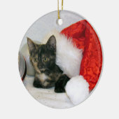 Holleys kerstversiering (Kat/Keuten) Keramisch Ornament (Links)