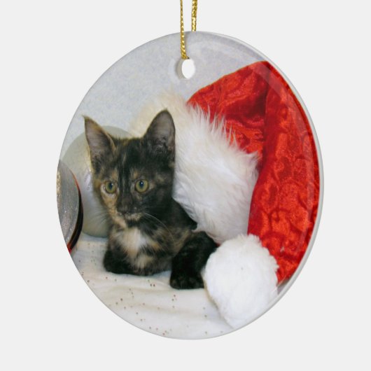 Holleys kerstversiering (Kat/Keuten) Keramisch Ornament (Links)