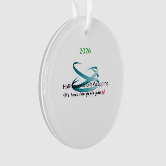Hollingshead Gift Wrapping 2026 Christmas Ornament (voorkant)