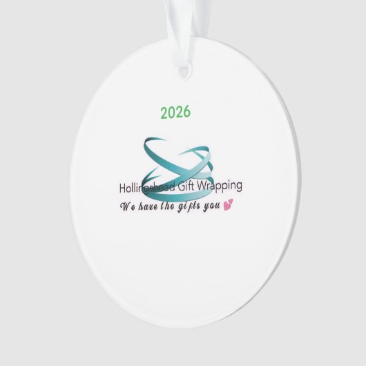 Hollingshead Gift Wrapping 2026 Christmas Ornament (voorkant)
