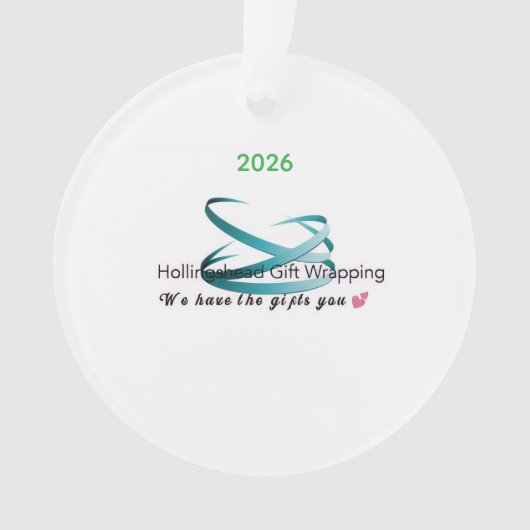 Hollingshead Gift Wrapping 2026 Christmas Ornament (voorkant)
