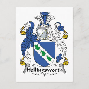 Hollingsworth Family Crest Briefkaart