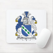 Hollingsworth Family Crest Muismat (Met muis)