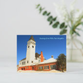 Hollis New Hampshire Town Hall Briefkaart (Staand voorkant)