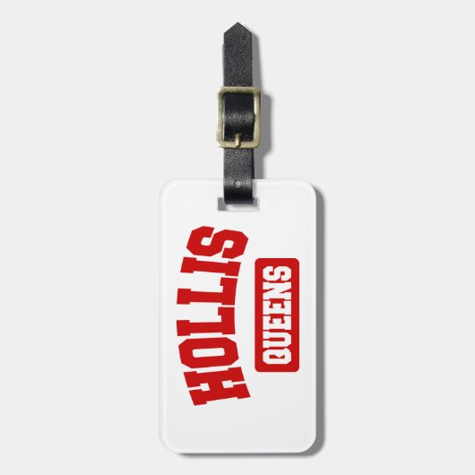 Hollis, Queens, NYC Bagagelabel (Voorkant verticaal)