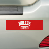 Hollis, Queens, NYC Bumpersticker (Op auto)