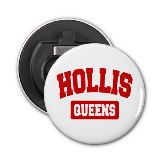 Hollis, Queens, NYC Button Flesopener (Voorkant)