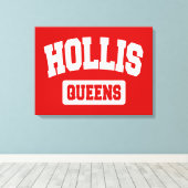 Hollis, Queens, NYC Canvas Afdruk (Insitu (Houten vloer))