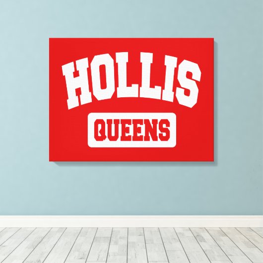 Hollis, Queens, NYC Canvas Afdruk (Insitu (Houten vloer))