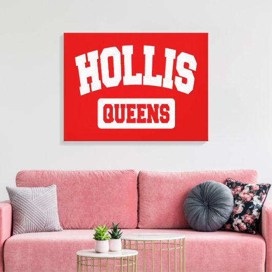 Hollis, Queens, NYC Canvas Afdruk (Insitu (Woonkamer))