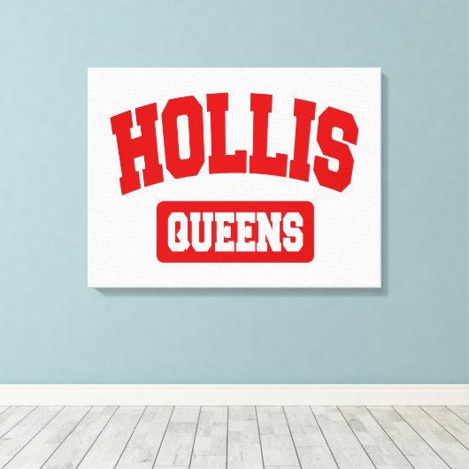Hollis, Queens, NYC Canvas Afdruk (Insitu (Houten vloer))