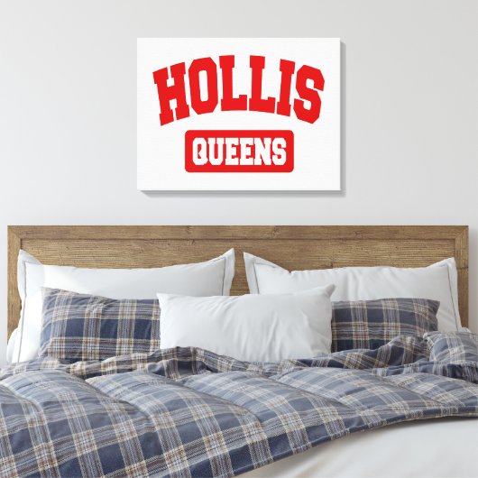 Hollis, Queens, NYC Canvas Afdruk (Insitu (Slaapkamer))