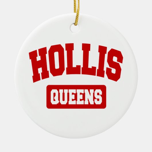 Hollis, Queens, NYC Keramisch Ornament (Voorkant)