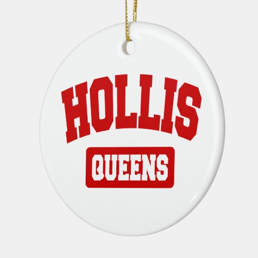 Hollis, Queens, NYC Keramisch Ornament (Links)
