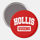 Hollis, Queens, NYC Magneet (Voorkant / Achterkant)