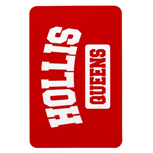 Hollis, Queens, NYC Magneet (Verticaal)