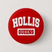 Hollis, Queens, NYC Ronde Button 5,7 Cm (Voorkant)