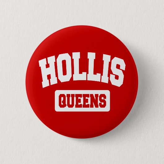Hollis, Queens, NYC Ronde Button 5,7 Cm (Voorkant)