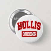 Hollis, Queens, NYC Ronde Button 5,7 Cm (Voorkant /achterkant)