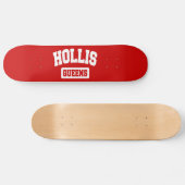 Hollis, Queens, NYC Skateboard (Horizontaal)