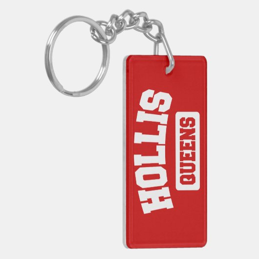 Hollis, Queens, NYC Sleutelhanger (Voorkant Links)