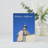 Hollister, CA Clock Tower Briefkaart (Staand voorkant)