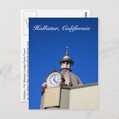 Hollister, CA Clock Tower Briefkaart (Voorkant / Achterkant)