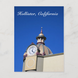 Hollister, CA Clock Tower Briefkaart