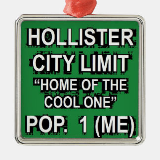Hollister City Limit Metalen Ornament