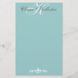 Hollister Monogram Bord Blauw Vrouwelijk Persoonli Briefpapier