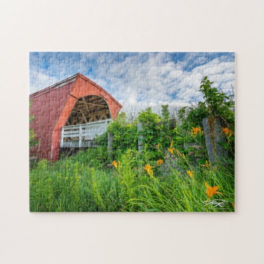 Holliwell Bridge - Bruggen van Madison County, Iow Legpuzzel (Horizontaal)