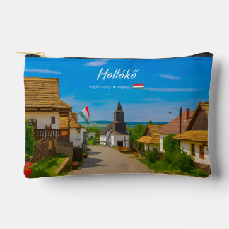 Hollókő, Hongarije - Historische dorpsstraat Etui