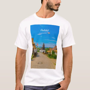 Hollókő, Hongarije - Historische dorpsstraat T-shirt